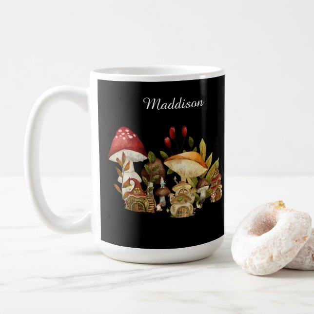 Taza De Café Encantamiento de los hongos (Con donut)