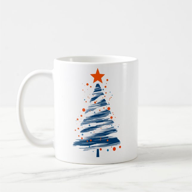 Taza De Café Encanto de árbol moderno (Izquierda)