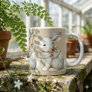 Taza De Café Encanto de conejo Cottagecore