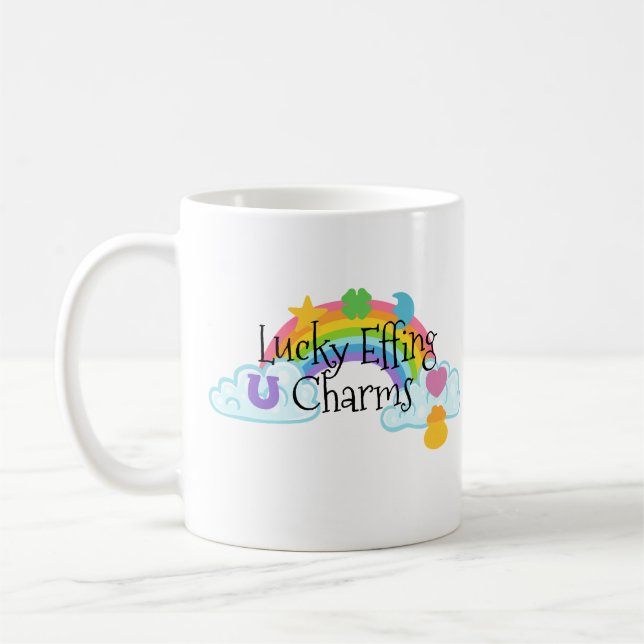 Taza De Café Encantos de espanto afortunados (Izquierda)