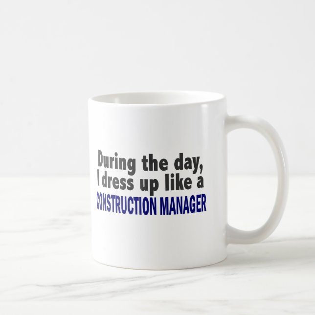 Taza De Café Encargado de la construcción durante el día (Derecha)