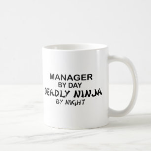 Taza De Café Encargado Ninja mortal por noche