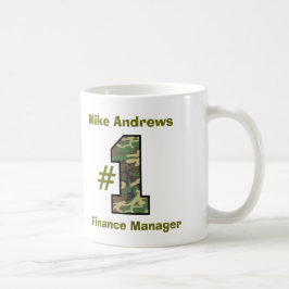 Taza De Café Encargado V20 de las finanzas del número uno