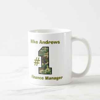 Taza De Café Encargado V20 de las finanzas del número uno