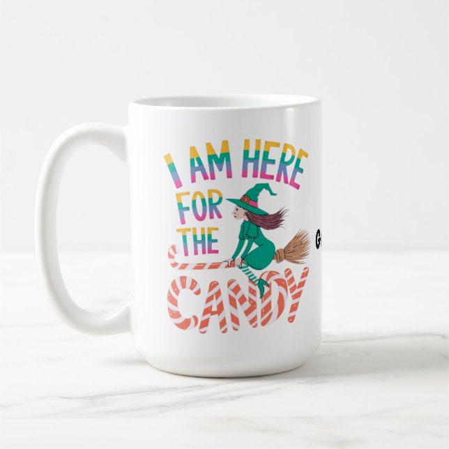 Taza De Café Enchanted Witch's Brew Autumn Cauldron Art Spooky  (Izquierda)