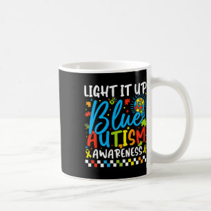 Taza De Café Enciende el autismo azul El rompecabezas de la con