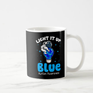 Taza De Café Enciende la luz azul Funny Puzzle Piece Autism Awa