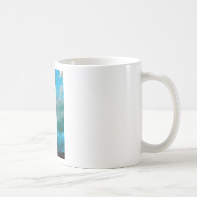 Taza De Café Encima en de las nubes (Derecha)