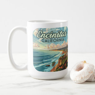 Taza De Café Encinitas California San Diego Beach Vintage