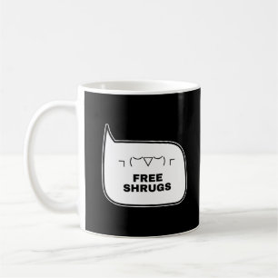 Taza De Café ENCOGIMIENTOS DE HOMBROS GRATIS Kaomoji divertidos