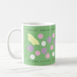 Taza De Café Encontrando Lilacs Pastel Polka Dot Mug