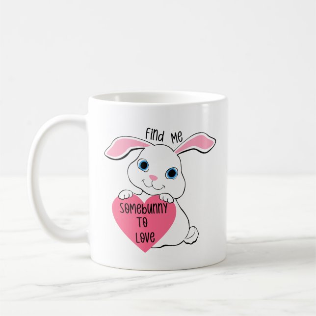 Taza De Café Encontrarme Somebunny para amar a Mug (Izquierda)