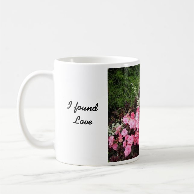 Taza De Café Encontré Amor En El Jardín (Izquierda)