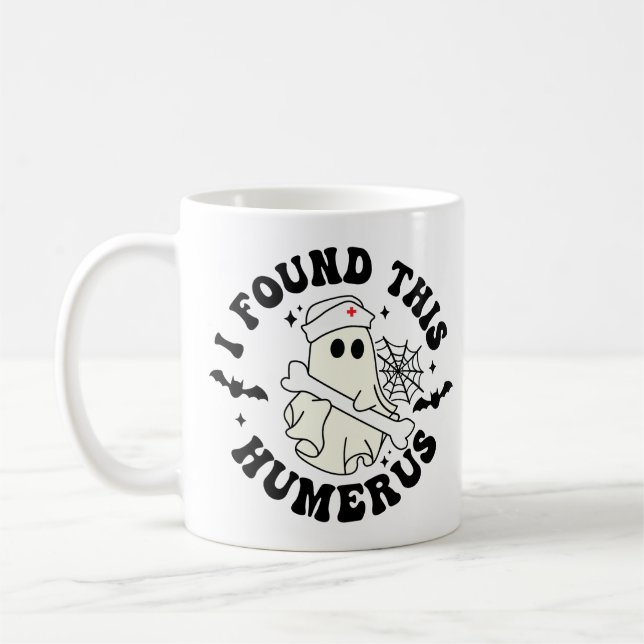 Taza De Café Encontré Este Humero - Enfermera Fantasma Cuta De  (Izquierda)