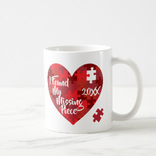 Taza De Café Encontré mi pedazo que falta - corazón del