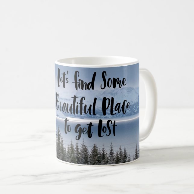 Taza De Café Encontremos un lugar hermoso (Anverso derecho)