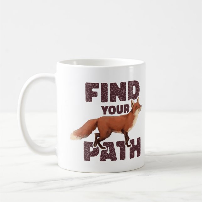 Taza De Café Encuentra tu camino Rojo Fox (Izquierda)