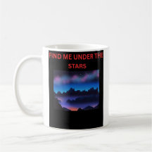 Taza de café Encuéntrame Bajo las Estrellas