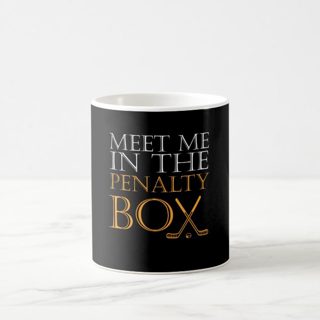Taza De Café Encuéntreme en el amor del hockey del banquillo de (Centro)