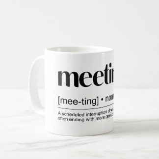 Taza De Café "Encuentro (sustantivo): Un evento donde se guarda