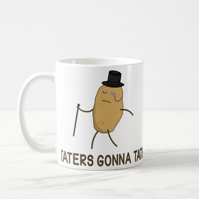 Taza De Café Enemigos que van a odiar y Taters que va a Tate (Izquierda)