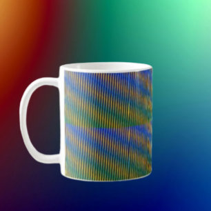 Taza De Café Energía alineada   Clásica de líneas abstractas