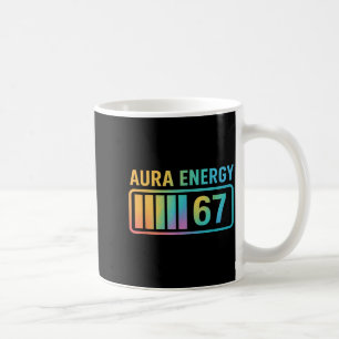Taza De Café Energía Aura 67 Gen Alfa 6 7 Meme Rizz Infinito St