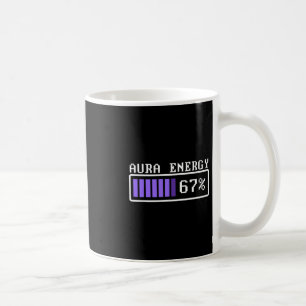 Taza De Café Energía de Aura Divertida en 67 Six Seven Genz Mem