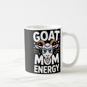 Taza De Café Energía de Mamá Cabra Gafas Espectáculo Diversión 