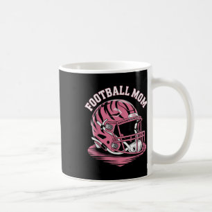 Taza De Café Energía de Mamá de Fútbol Rosa Día de Juego Casco