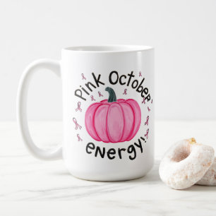 Taza De Café Energía del octubre rosa, Conciencia del Cáncer de