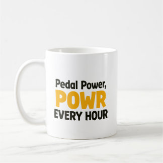 Taza De Café Energía en los Pedales "POWR" Cada Hora