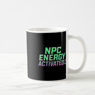 Taza De Café Energía Npc Activada Divertida Estética Gamer Rgb 
