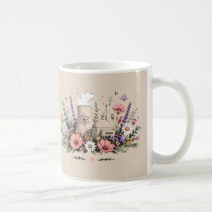 Taza De Café Energía Nuclear Florece