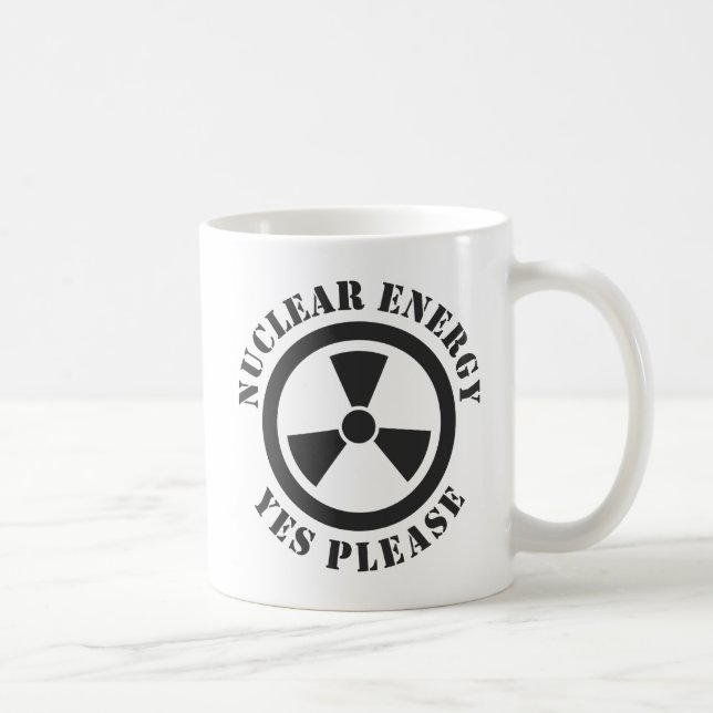 Taza De Café Energía nuclear, sí, por favor, Invitación a la en (Derecha)