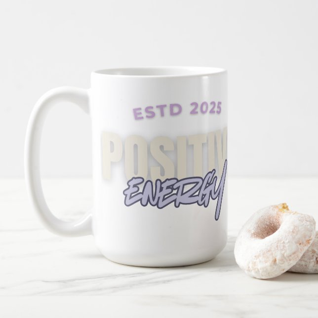 Taza De Café Energía positiva (Con donut)