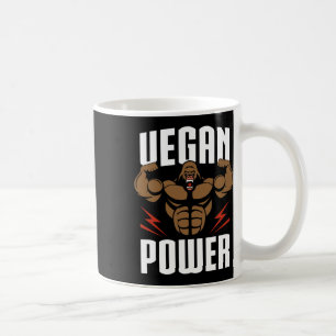 Taza De Café Energía Vegan - Formación De Gorilas Y Construcció