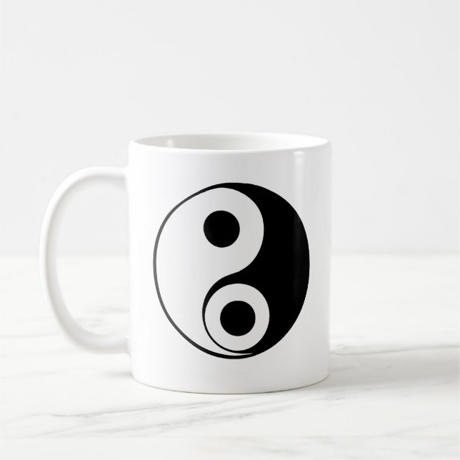Taza De Café Energías opuestas, Crear Balance Yin Yang (Izquierda)