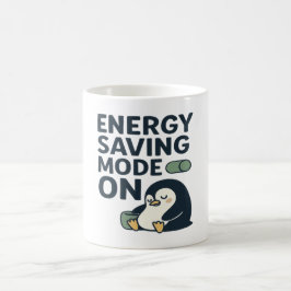 Taza De Café Energy saving Mode on- Cute penguin design