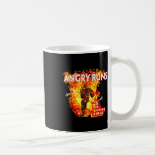 Taza De Café Enfadado corre deporte de fútbol de buena mañana e