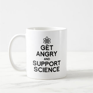 Taza De Café Enfadarse y apoyar a la ciencia