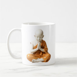 Taza De Café Enfant tibétain Méditatif