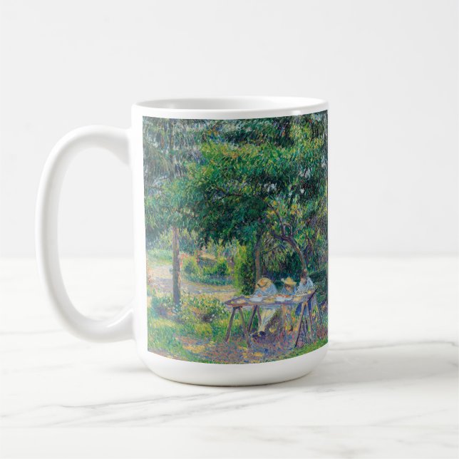 Taza De Café Enfants attabés dans le jardin Camille Pissarro (Izquierda)