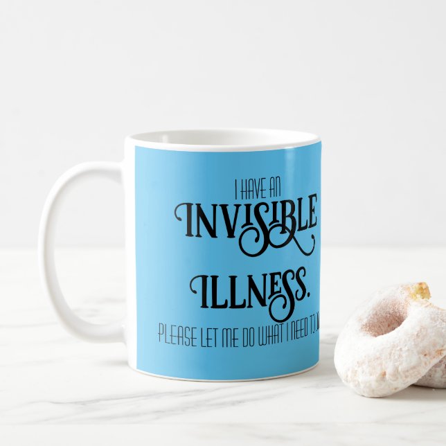 Taza De Café Enfermedad Invisible (Con donut)