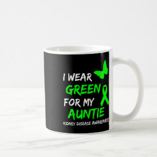 Taza De Café Enfermedad Renal Que Uso Verde Para Mi Tía Cinta