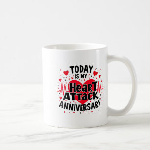 Taza De Café Enfermedades del corazón abierto Aniversario de at