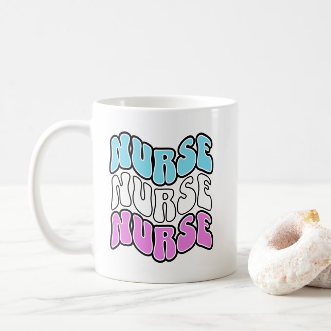 Taza De Café Enfermera (Con donut)