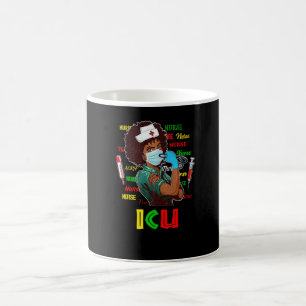 Taza De Café Enfermera afroamericana Mes de la historia negra O