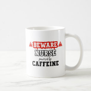 Taza De Café Enfermera Alimentada Por Cafeína Enfermera y ate