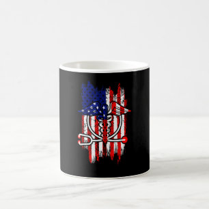 Taza De Café Enfermera bandera americana Rn o enfermeras enferm